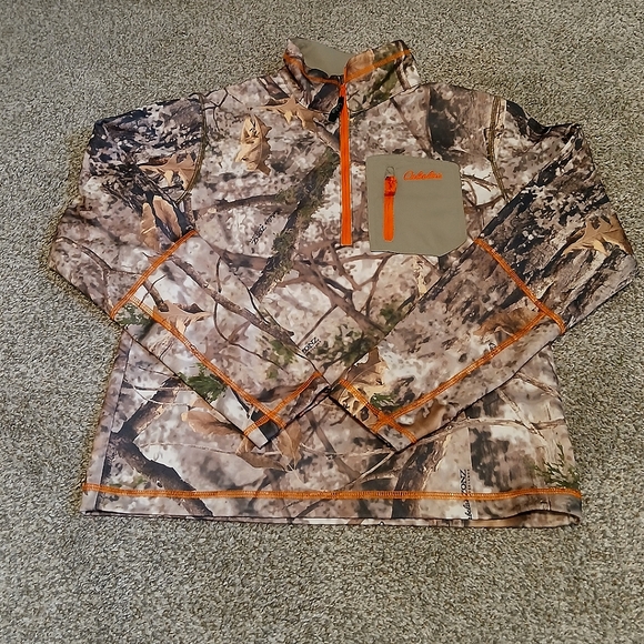 Cabela's 1/2 Zip Pullover Camo Fleece Coat Women's Size Large - Picture 1 of 5